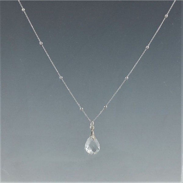 Silver on sale quartz necklaces